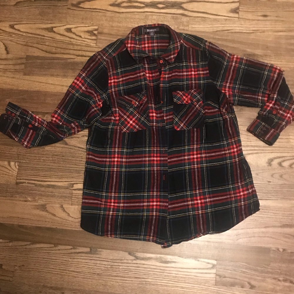 TARTAN PLAID flannel shirt
